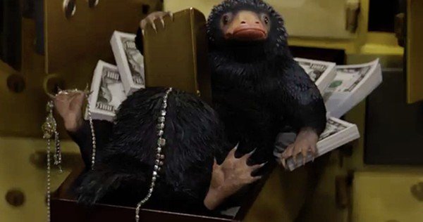 GeekOWT - Fantastic Beast Niffler Stealing Money